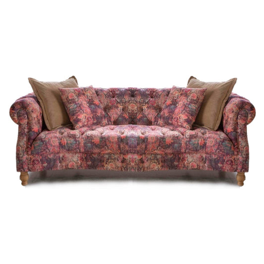 Serpentine Buttoned Chesterfield Sofa - Choice Of Sizes