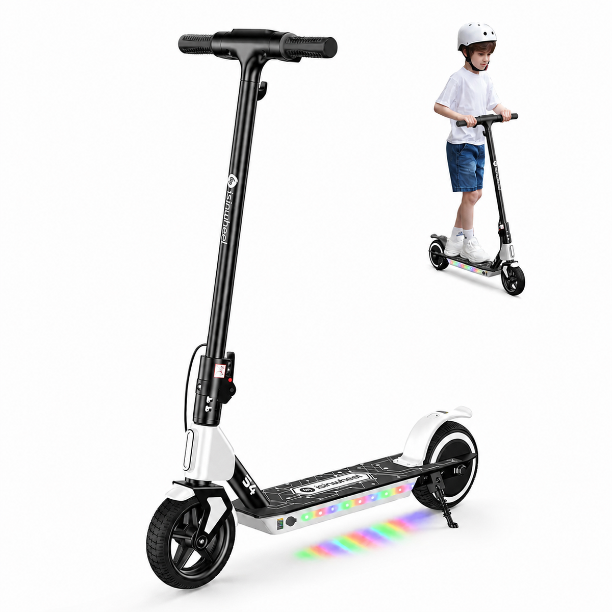 isinwheel® Kids Electric Scooter - S4 Black