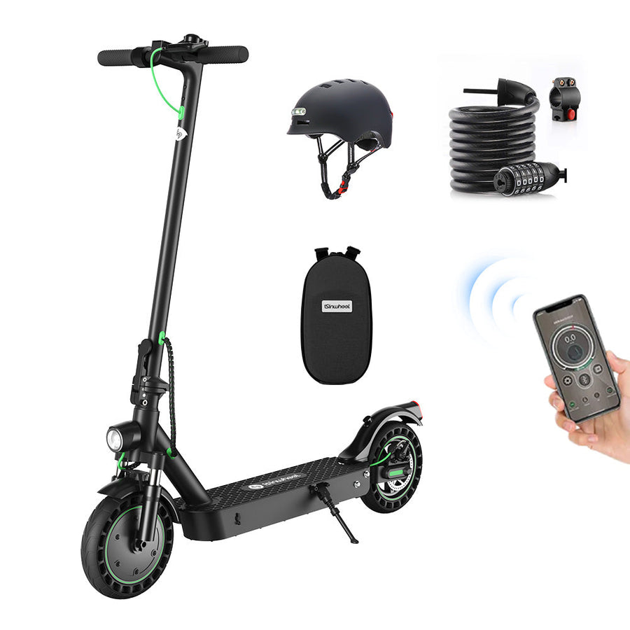 isinwheel S9Max Electric Scooter With Cable Lock And Helmet - S9Max