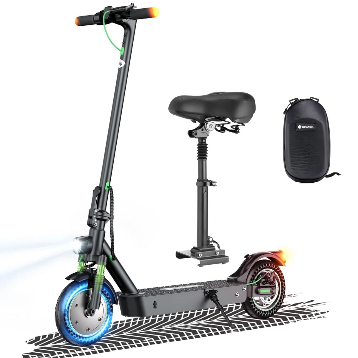 isinwheel® S9Max Electric Scooter for Adults 500W - S9MAX+Seat £388.99