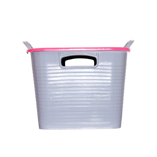 Stack 'n' Store 25 Litres | Storage Box with Locking Handles Stackable Container - Pink
