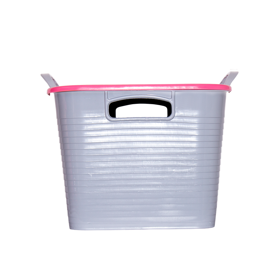 Stack 'n' Store 25 Litres | Storage Box with Locking Handles Stackable Container - Pink