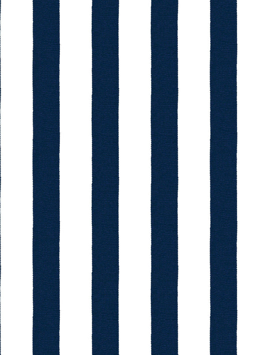 REMOVABLE - Grosgrain Stripe on White Wallpaper by Sarah Jessica Parker - NAVY