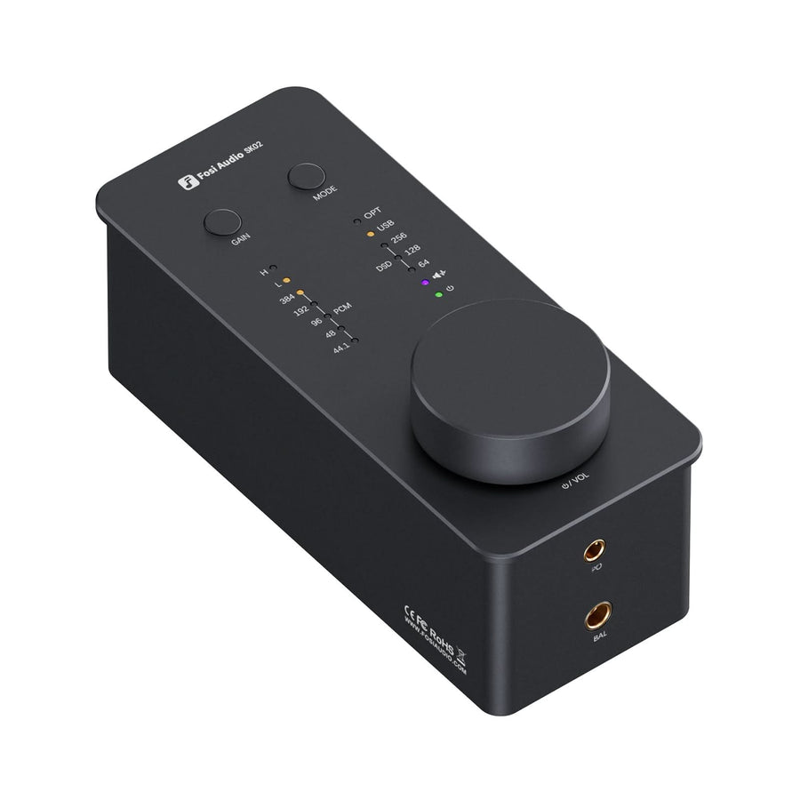 Fosi Audio SK02 Desktop DAC Headphone Amplifier - Obsidian