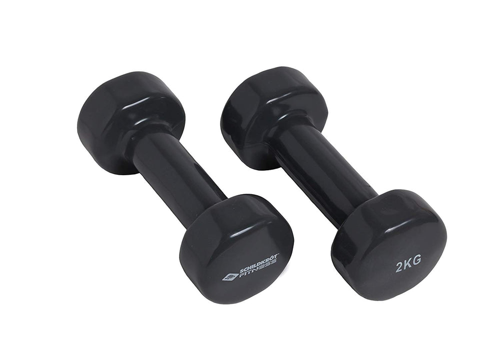 Schildkröt Vinyl Hantel-Set – 2 x 2,0 kg Kurzhanteln für Fitness