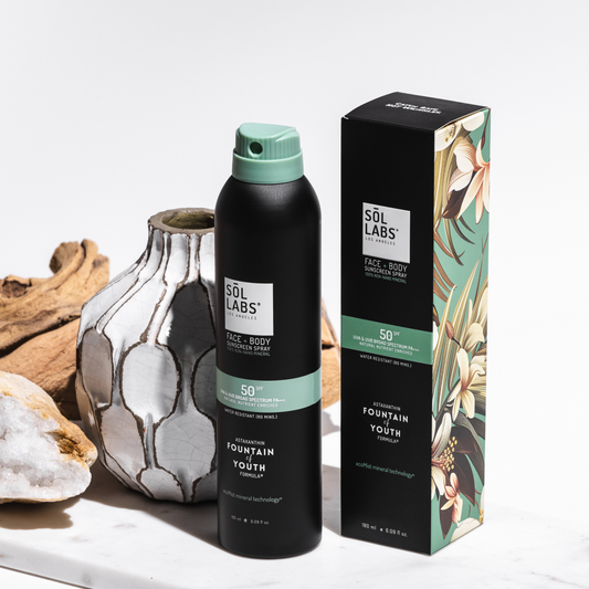 SOL LABS® Natural Mineral SPF 50 Sheer Mist - Broad Spectrum UVA/UVB Protection & Hydrating Formula