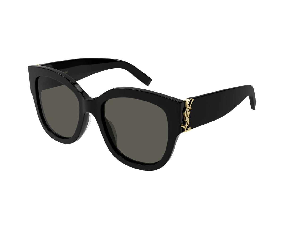 SAINT LAURENT SL M95/F 001 Woman Sunglasses Acetate Black Grey Cat Eye