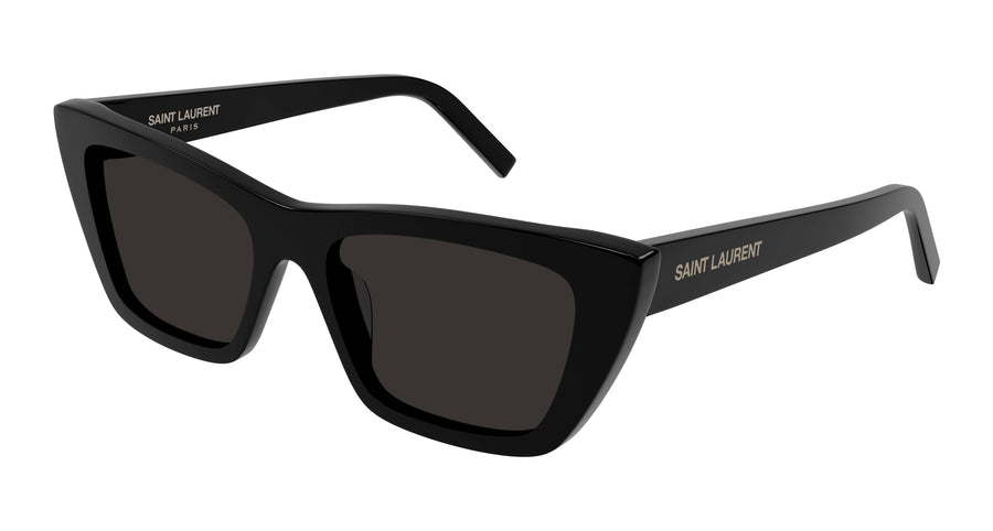 SAINT LAURENT SL 276 MICA 001 Woman Sunglasses Plastic Black Grey Cat Eye Normal