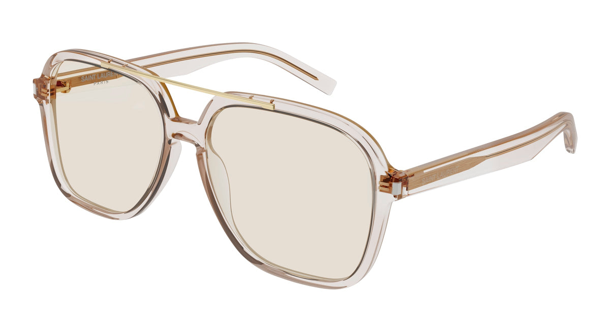 SAINT LAURENT SL 545 002 Woman Sunglasses Acetate Beige Green Squared Normal