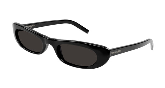 SAINT LAURENT SL 557 SHADE 001 Woman Sunglasses Acetate Black Black Round Normal