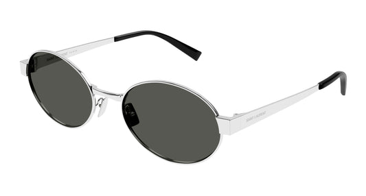 SAINT LAURENT SL 692 002 Woman Sunglasses Metal Silver Grey Round