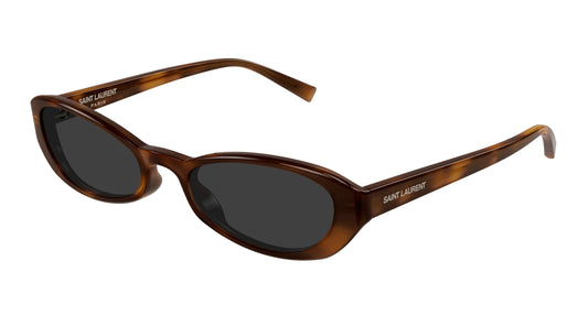 SAINT LAURENT SL 871 SUE 004 Unisex Sunglasses Acetate Havana Grey Round