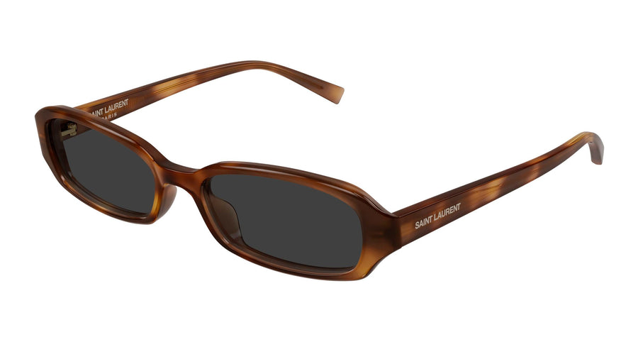 SAINT LAURENT SL 872 ERIN 004 Unisex Sunglasses Acetate Havana Grey Round