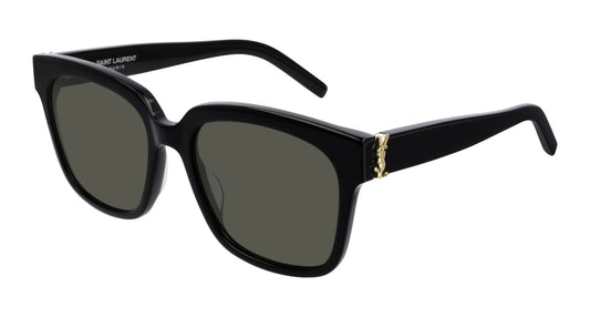 SAINT LAURENT SL M40 003 Woman Sunglasses Acetate Black Grey Squared Normal