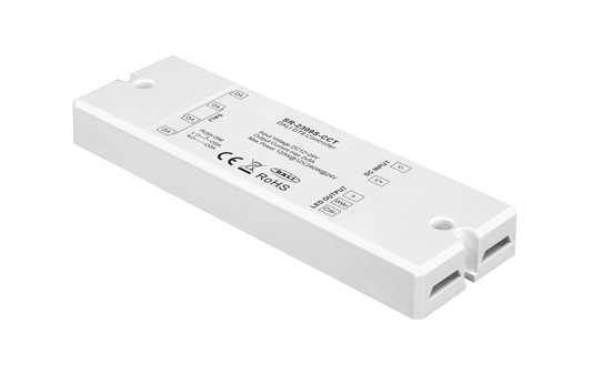 SR-2309S-CCT DALI-2 DT8 LED Controller, 2-Kanal, 12-24V DC, 2×5A, Tunable White CCT, Push DIM