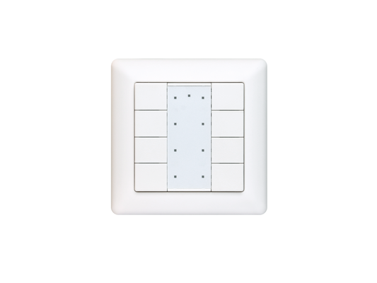 SR-KNX-9551K8 KNX Wandschalter Taster 8-fach LED Statusanzeige, busversorgt, ETS-konfigurierbar