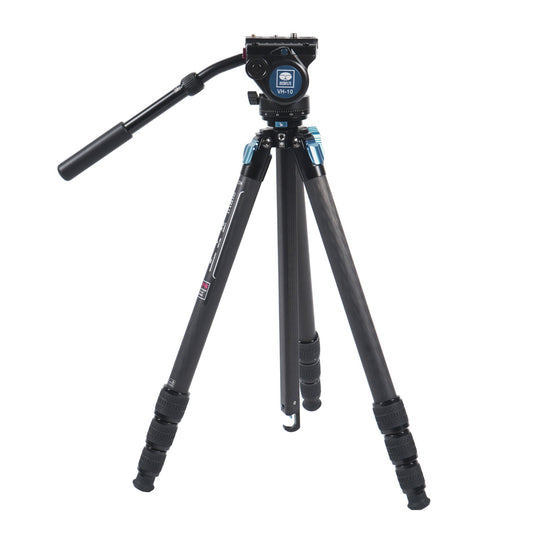 SIRUI ST-224 Superb Travel Dreibeinstativ Carbon 185 cm mit Videokopf VH-10 wasserdicht ST-Serie