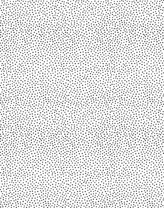 'Pebble' Wallpaper by Sugar Paper - Black on White - Removable Panel