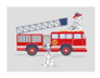 TCS Art Print - Fire Station (16x20) - Gray
