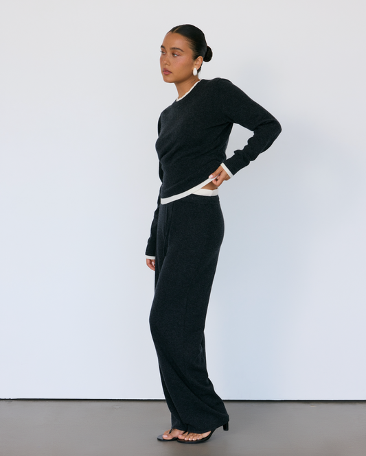 Tove Layered Cashmere Crewneck - XS
