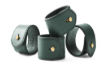 NT - Object - Leather Napkin Ring (Forest) - Set of 4