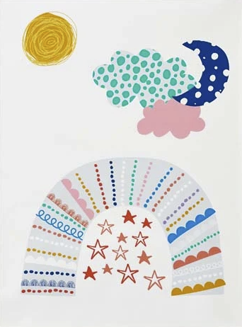 TCS Art Print - Magical Rainbows (16x20) - Gray