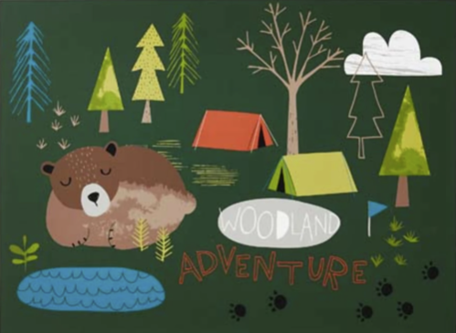 TCS Art Print - Bear Camp (16x20) - Brown