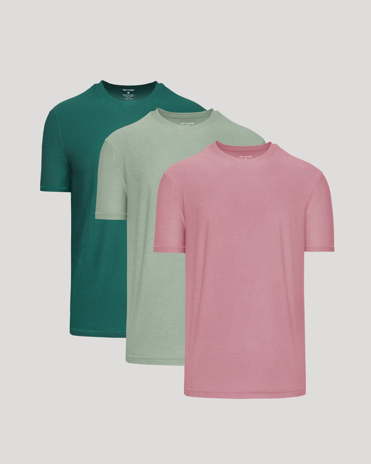 True Classic Limited Spring Active Crew 3-Pack | Cotton Blend | Athletic Cut | Small