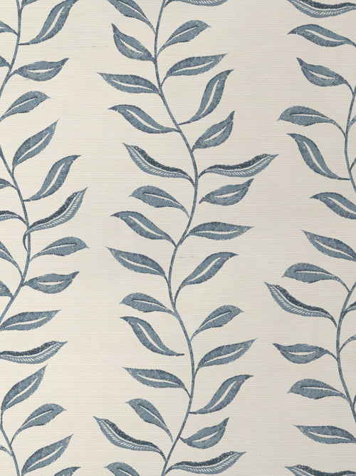 'Seneca' Grasscloth Wallpaper by Nathan Turner - Blue - Grasscloth Roll