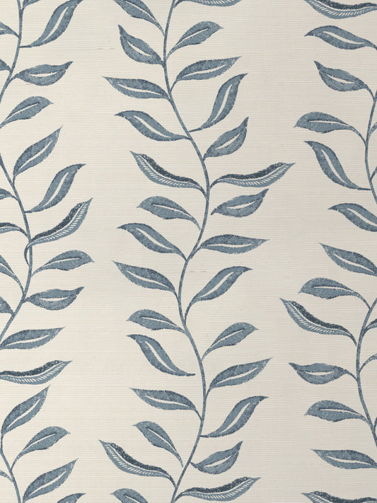 'Seneca' Grasscloth Wallpaper by Nathan Turner - Blue - Grasscloth Roll