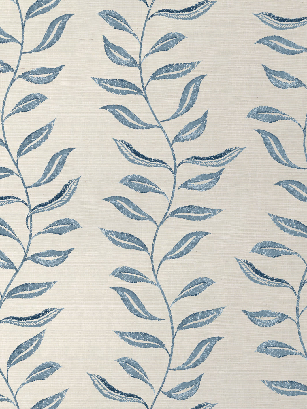 'Seneca' Grasscloth Wallpaper by Nathan Turner - Darker Blue - Grasscloth Roll
