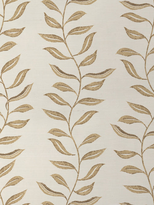 'Seneca' Grasscloth Wallpaper by Nathan Turner - Gold - Grasscloth Roll - Sample