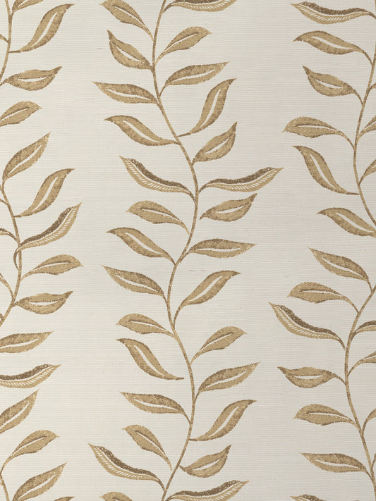 'Seneca' Grasscloth Wallpaper by Nathan Turner - Gold - Grasscloth Roll - Sample