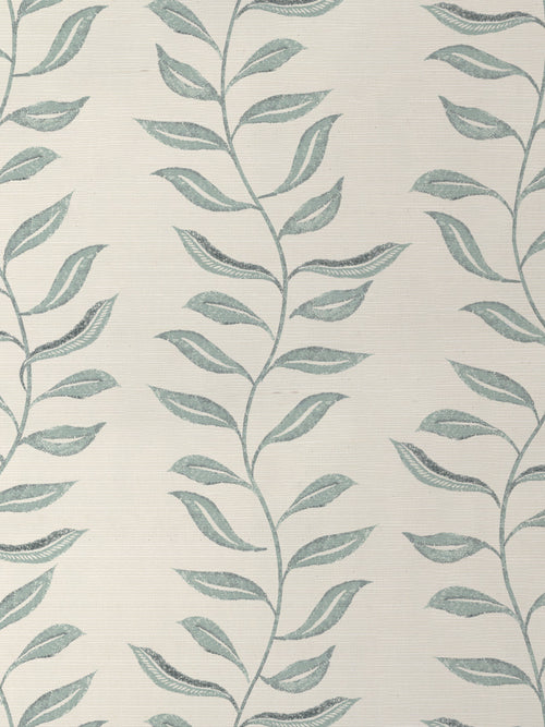 'Seneca' Grasscloth Wallpaper by Nathan Turner - Seafoam - Grasscloth Roll