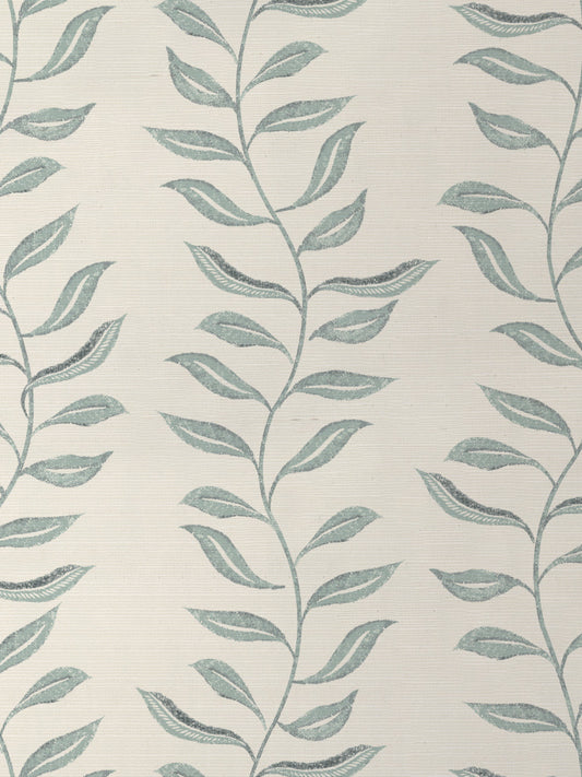 'Seneca' Grasscloth Wallpaper by Nathan Turner - Seafoam - Grasscloth Roll