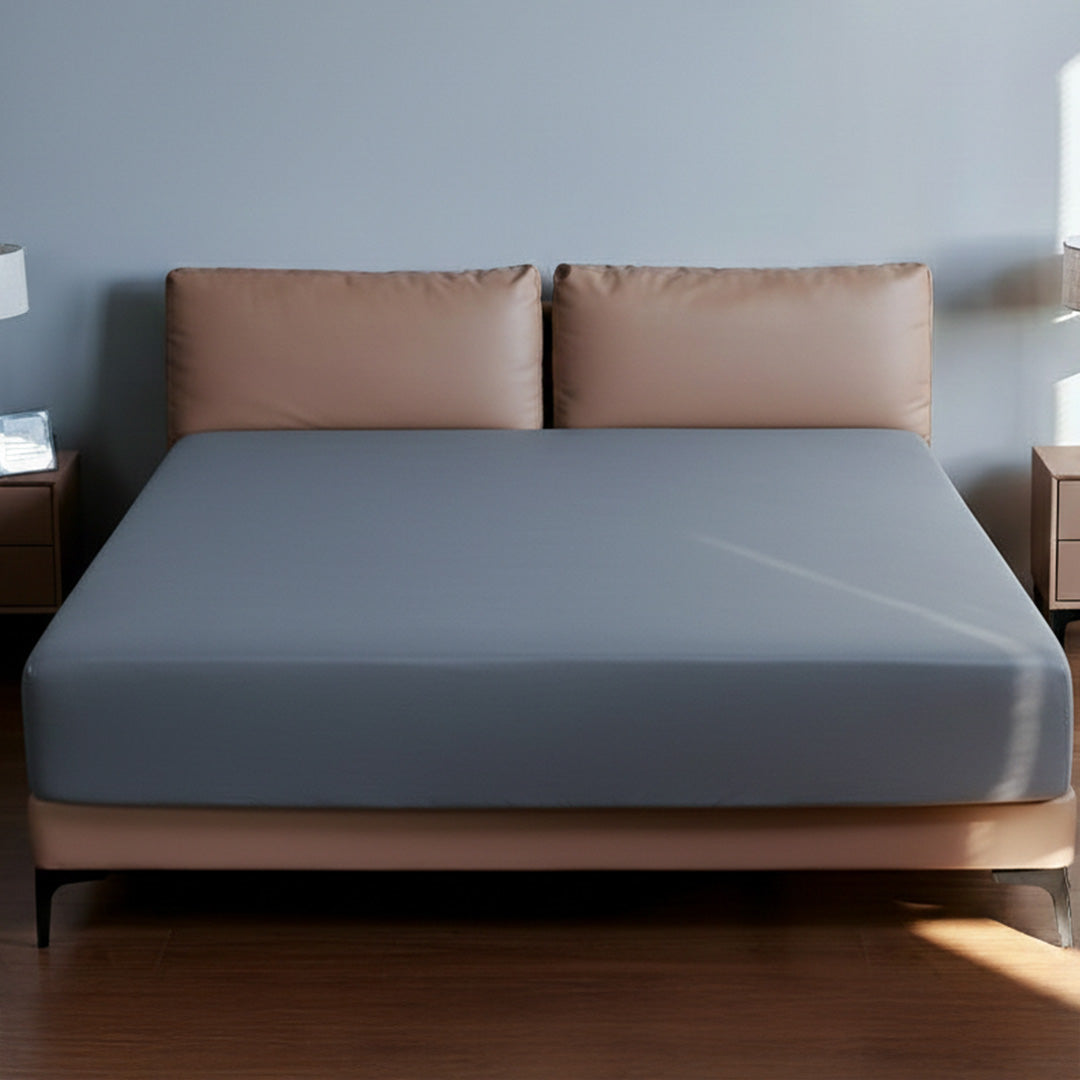 Antibacterial Bed Sheets - Sierra Gray / Queen 60 * 80 * 15