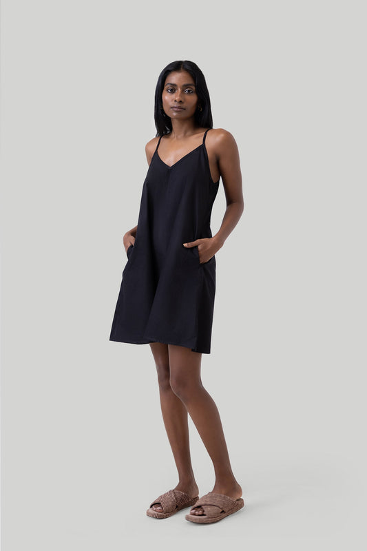 Short Tent Dress in Black | Color: Black | Size: XS