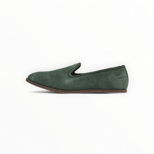 MumbaiLads Mens Kiaan K2 Slip-on Jutti Footwear Green Suede - UK 7