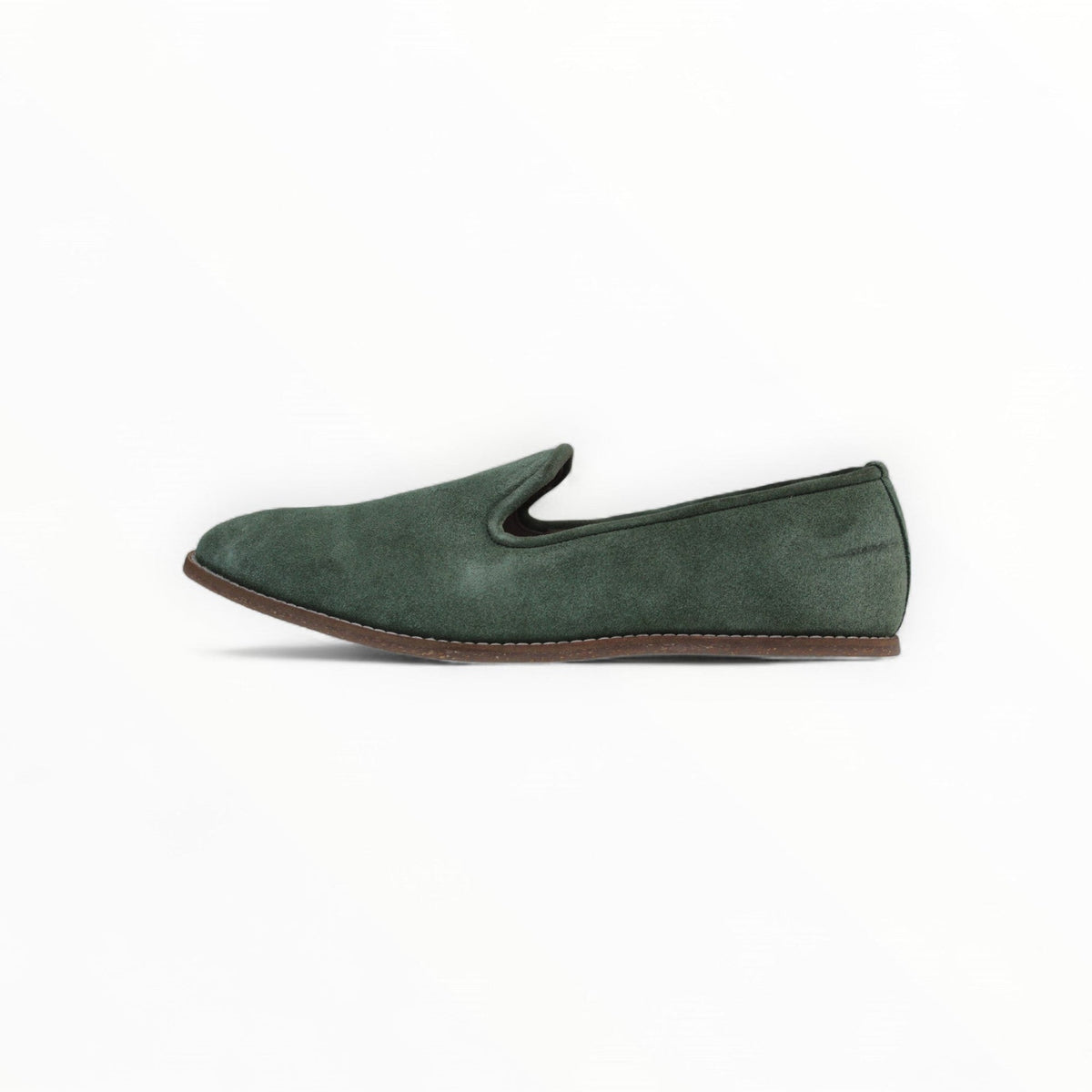 MumbaiLads Mens Kiaan K2 Slip-on Jutti Footwear Green Suede - UK 7