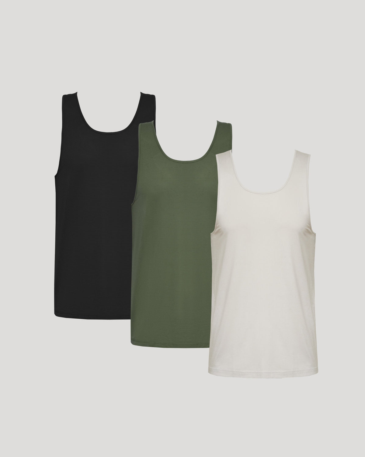True Classic The Standard Sleeveless Active Mesh Tank 3-Pack | Cotton Blend | Athletic Cut | Small