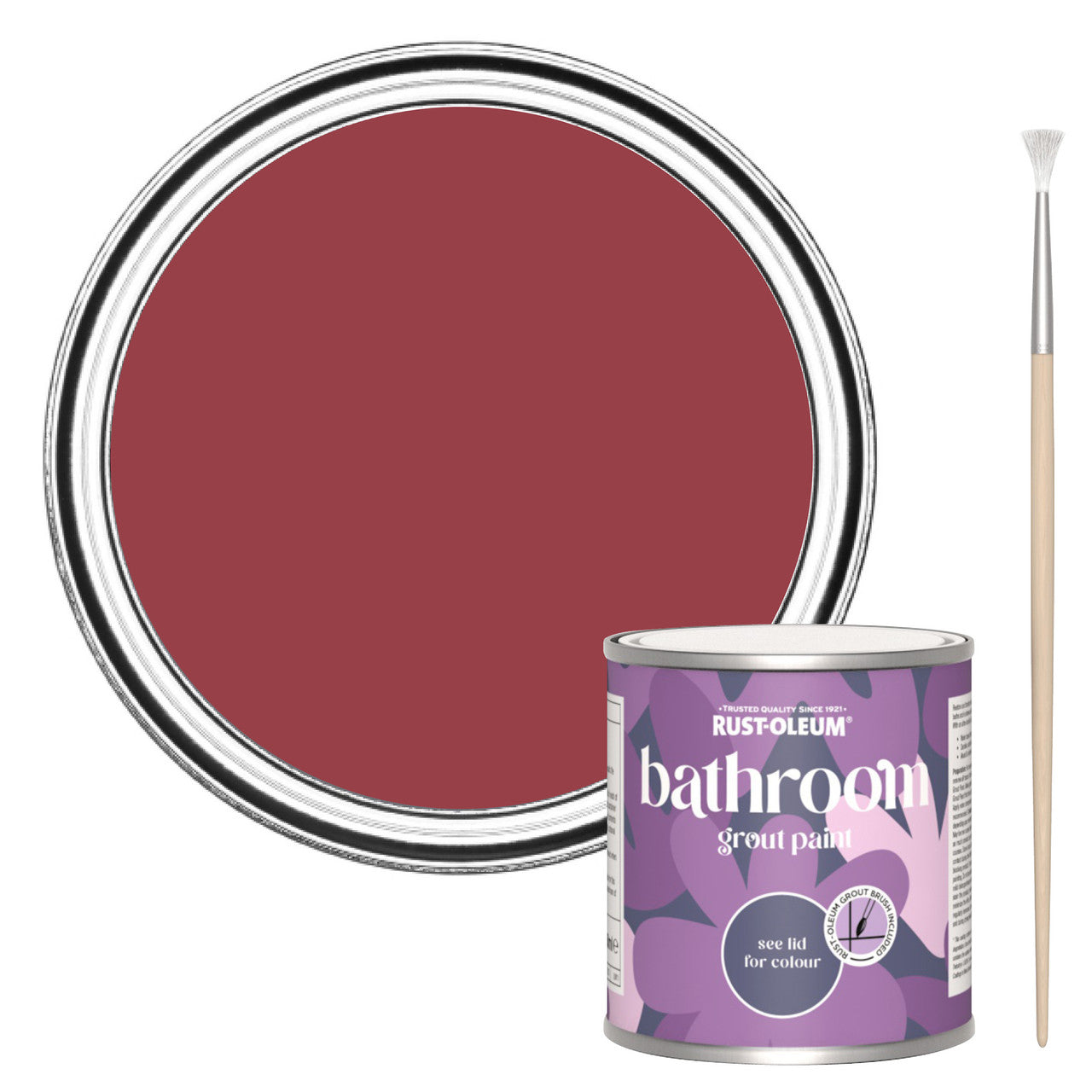 Rust-Oleum Red Bathroom Grout Paint - Soho 250ml