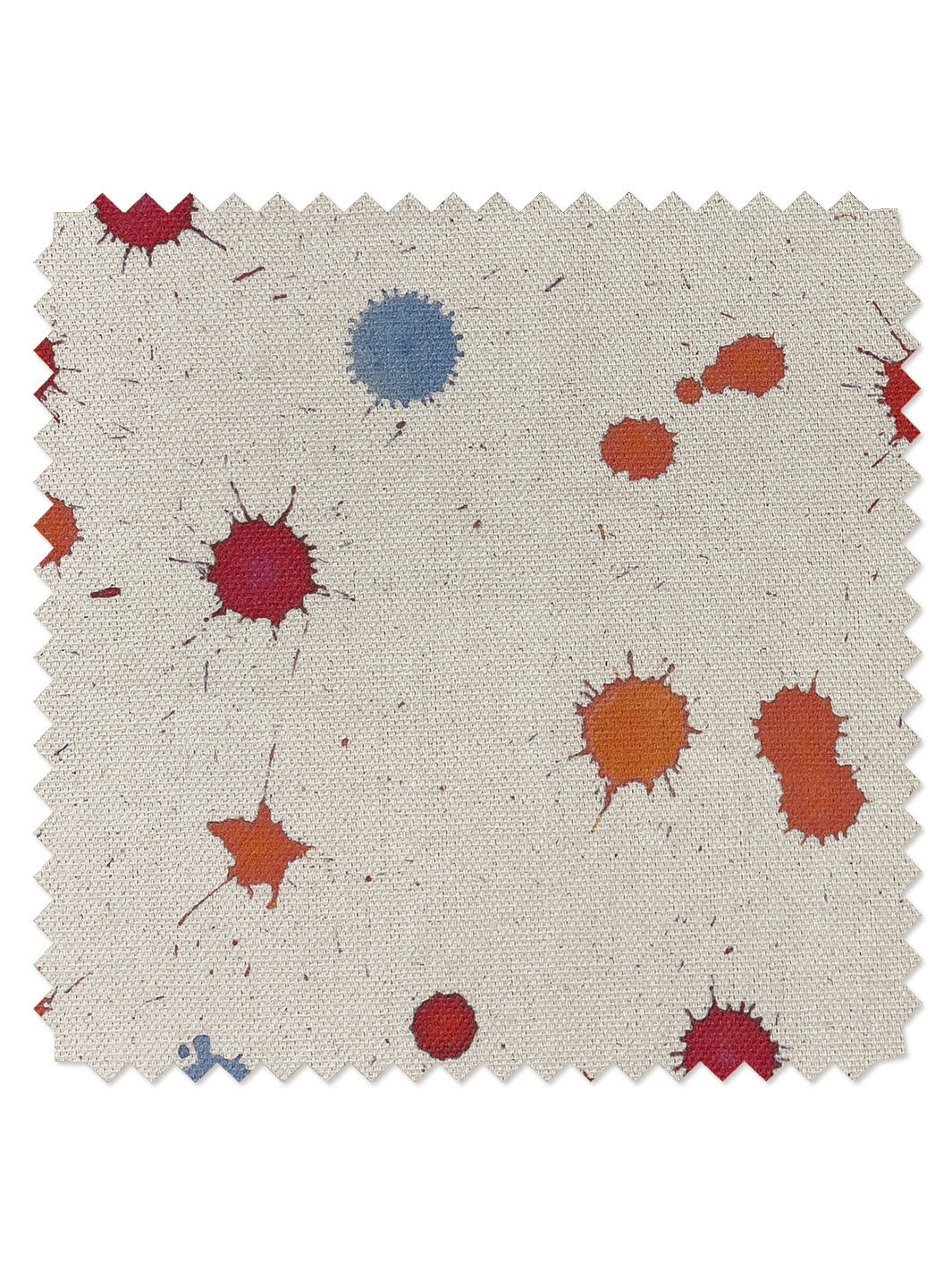 'Splattered' Raw Canvas Fabric by Nathan Turner - Berry Sky on Raw Canvas - ORGANIC TWILL / SAMPLE