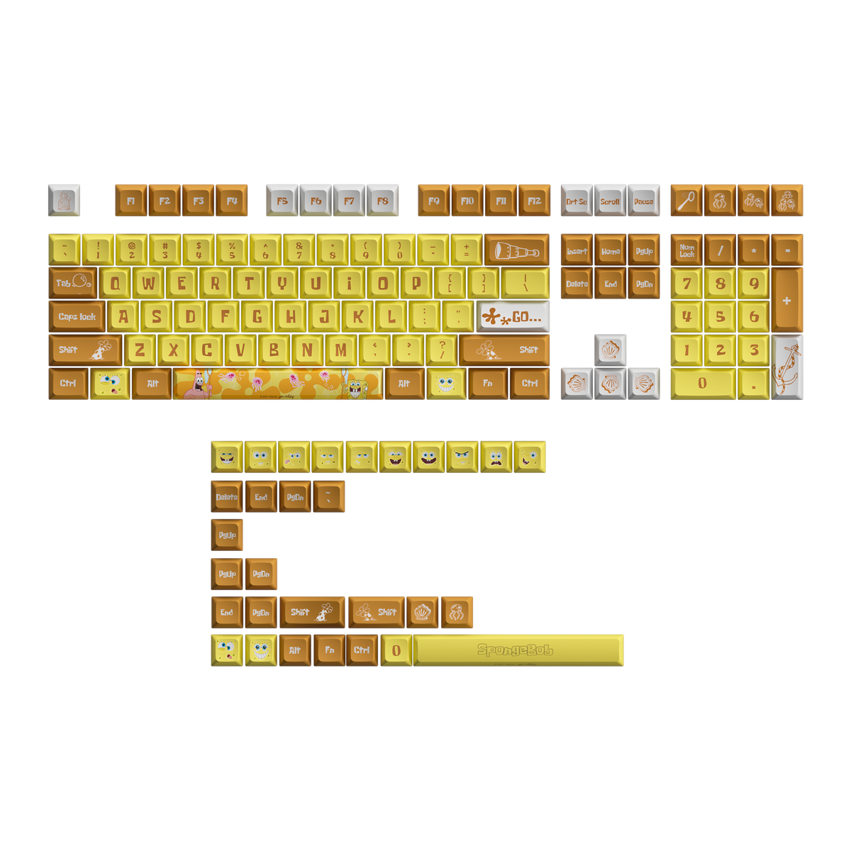 SpongeBob Keycap Set (138-key)