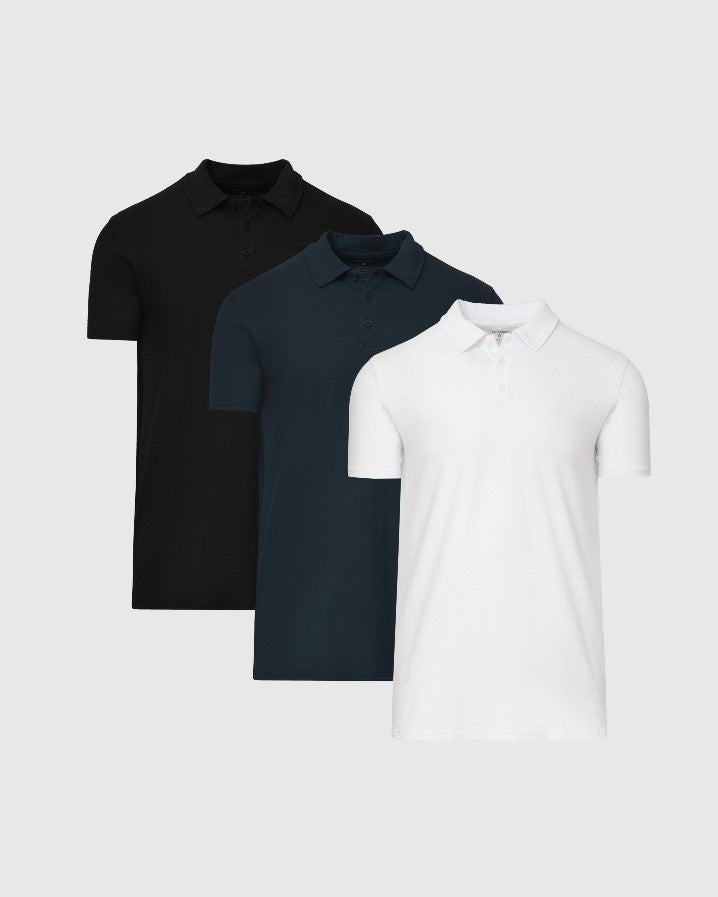 True Classic The Standard Tall Classic Polo Shirt 3-Pack | Small