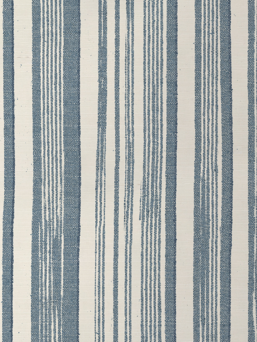 'Stuart Stripe' Grasscloth Wallpaper by Nathan Turner - Blue - Grasscloth Roll