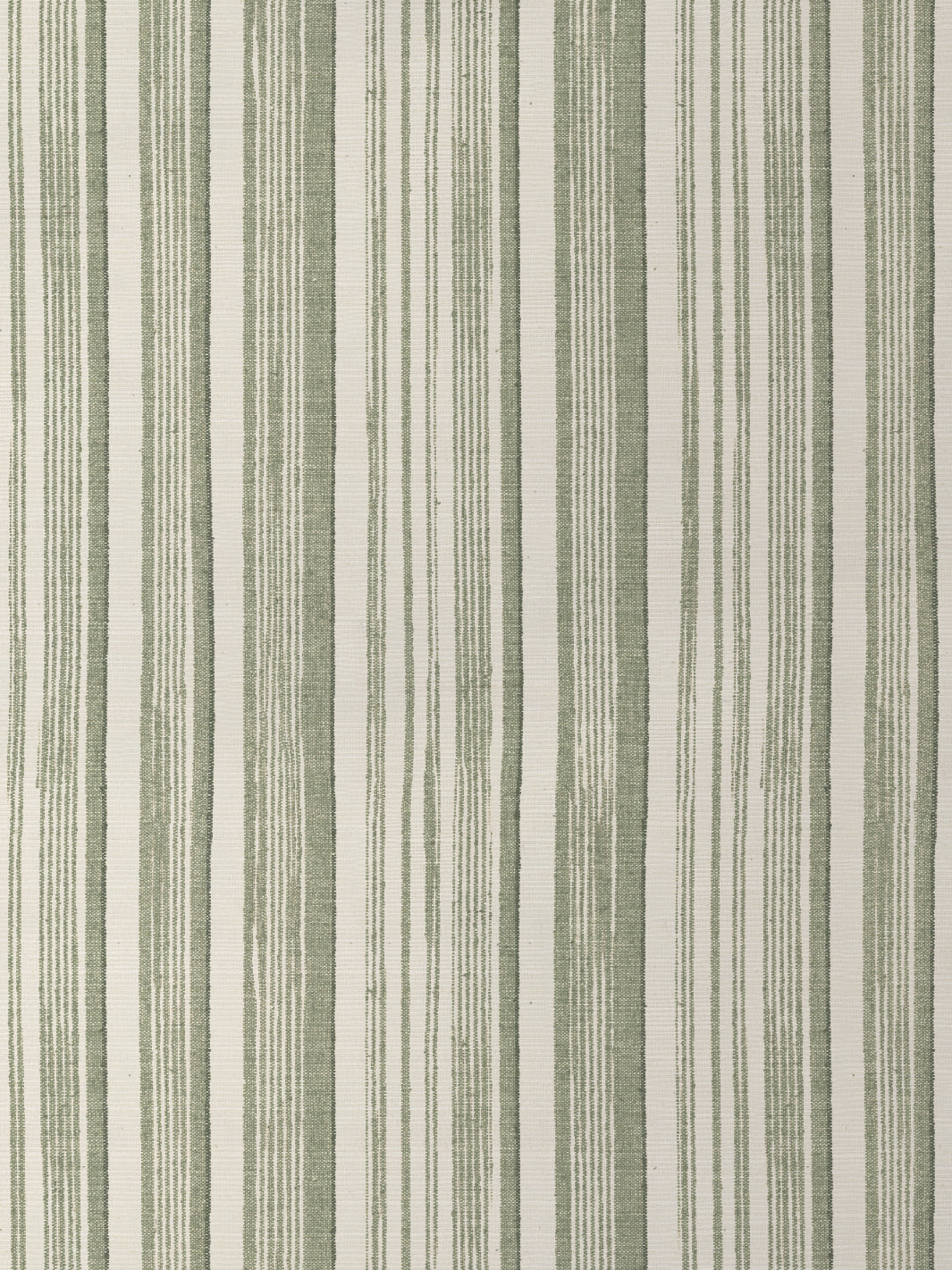 'Stuart Stripe' Grasscloth Wallpaper by Nathan Turner - Lichen - Grasscloth Roll