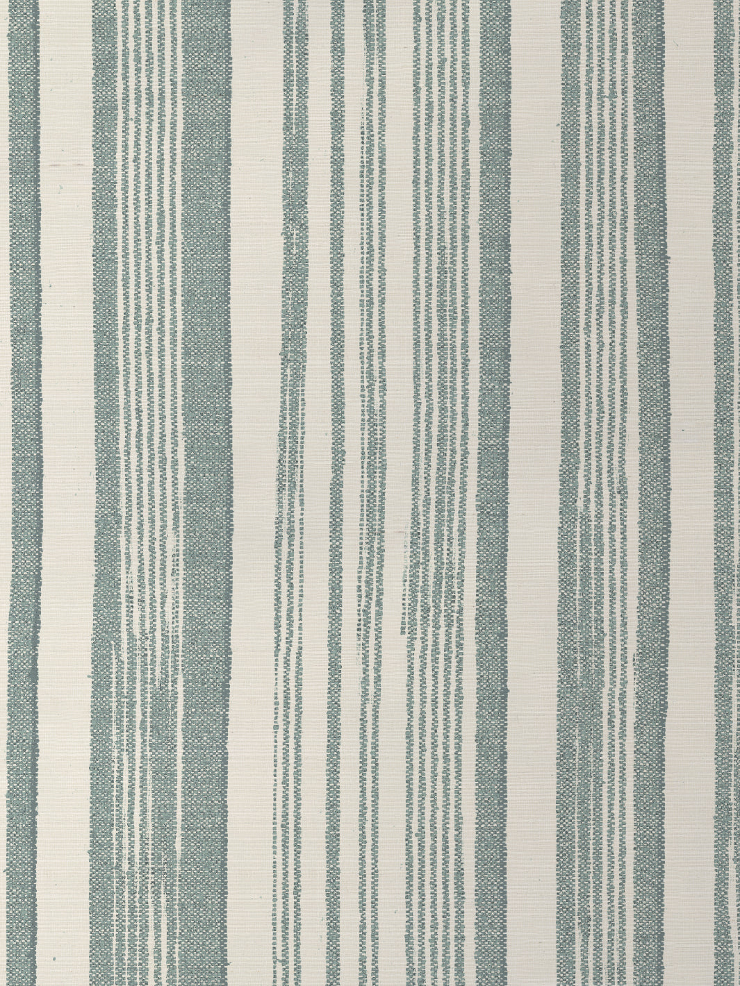 'Stuart Stripe' Grasscloth Wallpaper by Nathan Turner - Seafoam - Grasscloth Roll