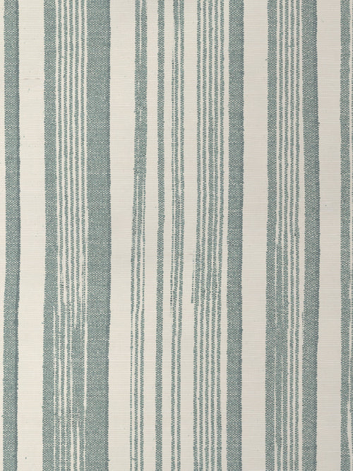 'Stuart Stripe' Grasscloth Wallpaper by Nathan Turner - Seafoam - Grasscloth Roll