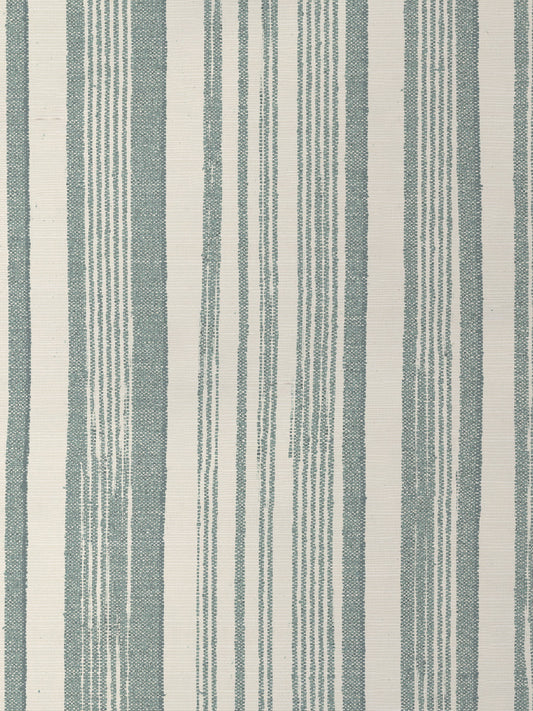 'Stuart Stripe' Grasscloth Wallpaper by Nathan Turner - Seafoam - Grasscloth Roll