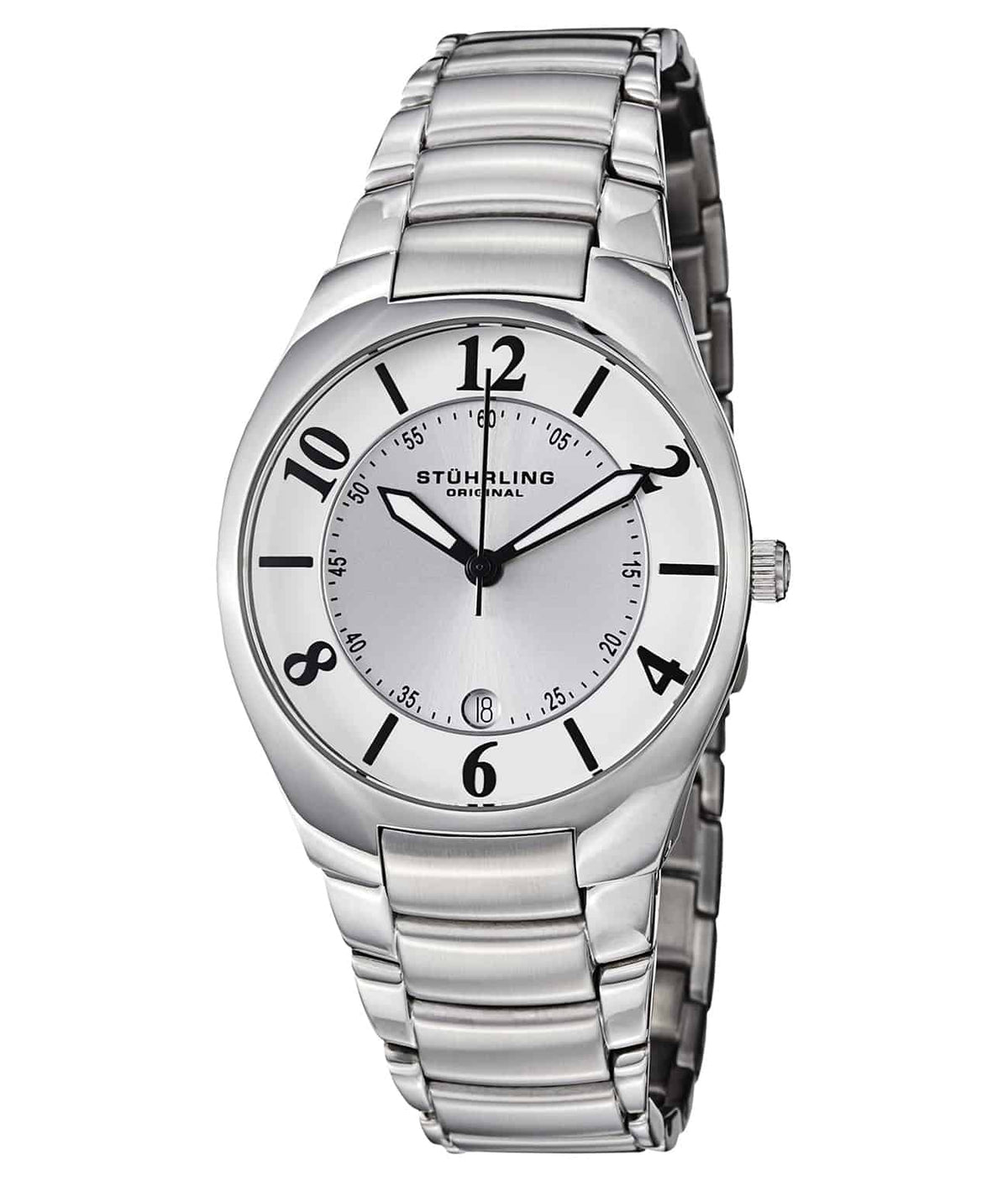 Regalia 112G Quartz 40mm Classic - White Dial / Silver Case / Silver Stainless Steel Bracelet Deployant Buckle